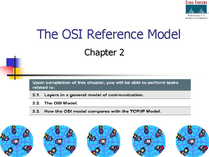 The OSI Reference Model Chapter 2 