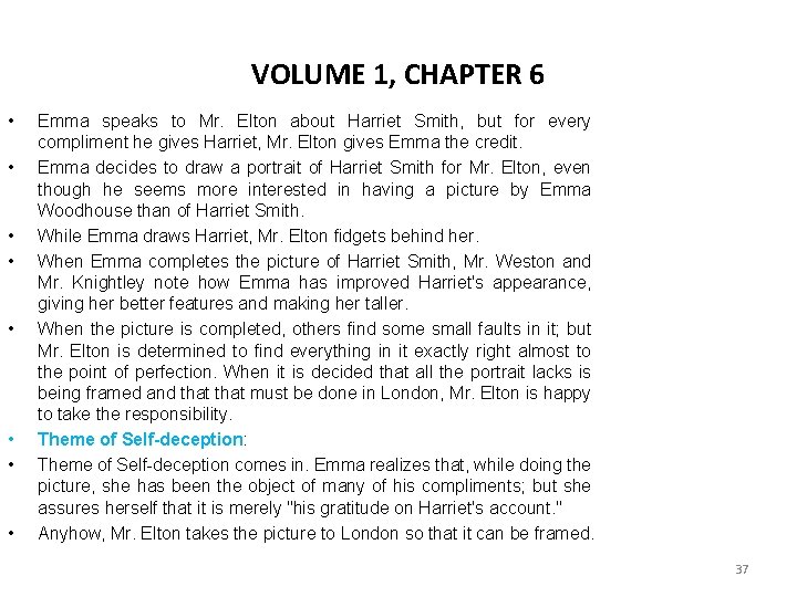 VOLUME 1, CHAPTER 6 • • Emma speaks to Mr. Elton about Harriet Smith, VOLUME 1, CHAPTER 6 • • Emma speaks to Mr. Elton about Harriet Smith,