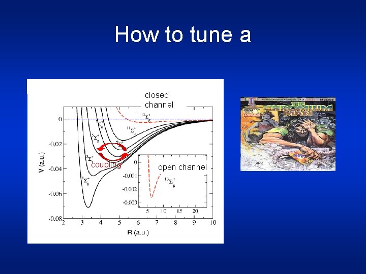 How to tune a closed channel coupling open channel 