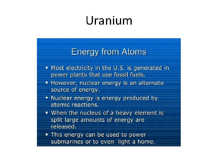 Uranium 