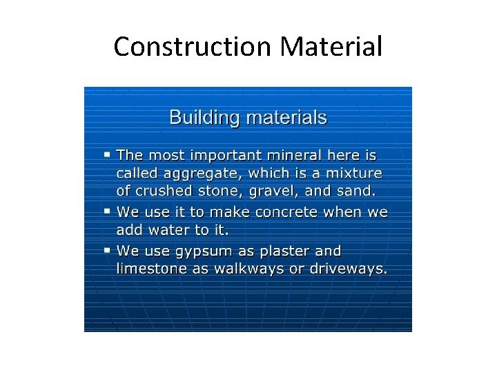 Construction Material 
