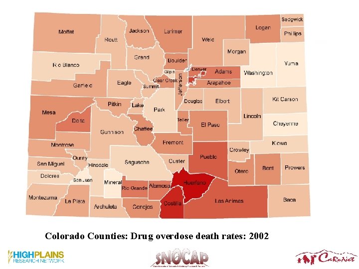 Colorado Counties: Drug overdose death rates: 2002 26 Colorado Counties: Drug overdose death rates: 2002 26