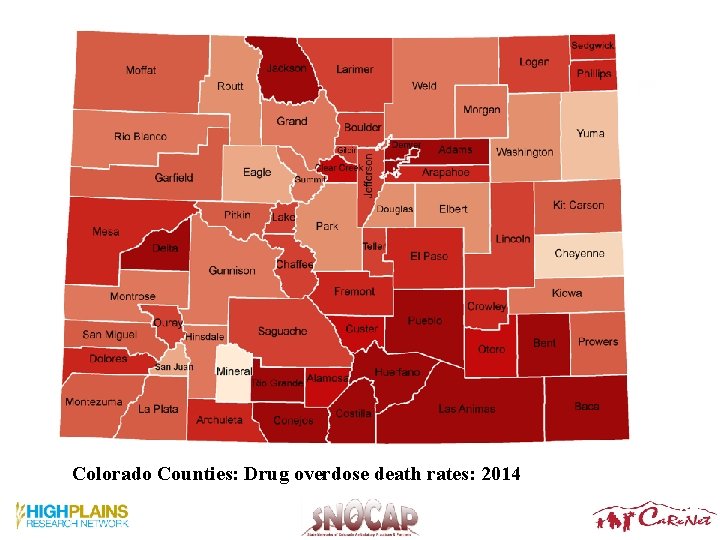 Colorado Counties: Drug overdose death rates: 2014 27 Colorado Counties: Drug overdose death rates: 2014 27