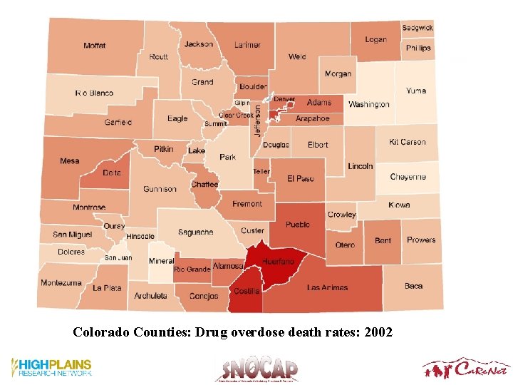Colorado Counties: Drug overdose death rates: 2002 3 Colorado Counties: Drug overdose death rates: 2002 3