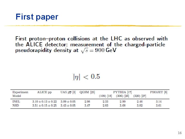 First paper 16 