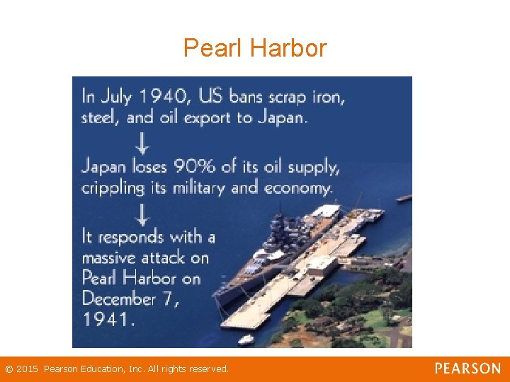 Pearl Harbor © 2015 Pearson Education, Inc. All rights reserved. 