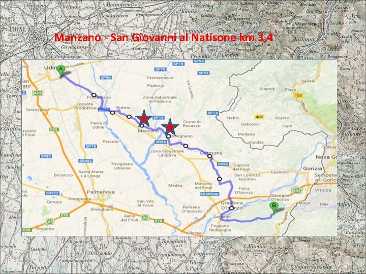Manzano - San Giovanni al Natisone km 3, 4 