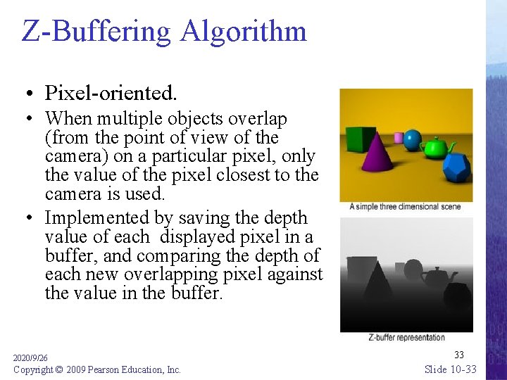 CHAPTER 3 Chapter 10 Computer Graphics J Glenn