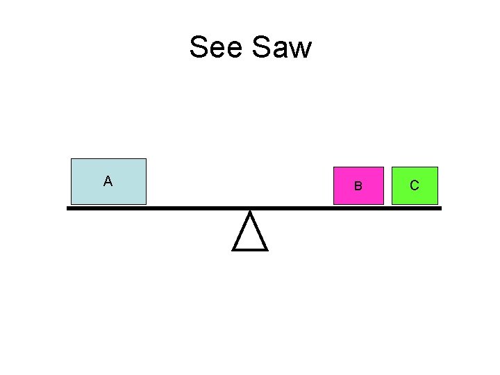 See Saw A B C 