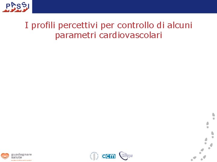 I profili percettivi per controllo di alcuni parametri cardiovascolari 