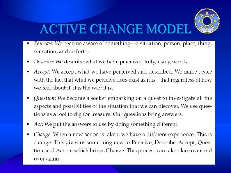 ACTIVE CHANGE MODEL 