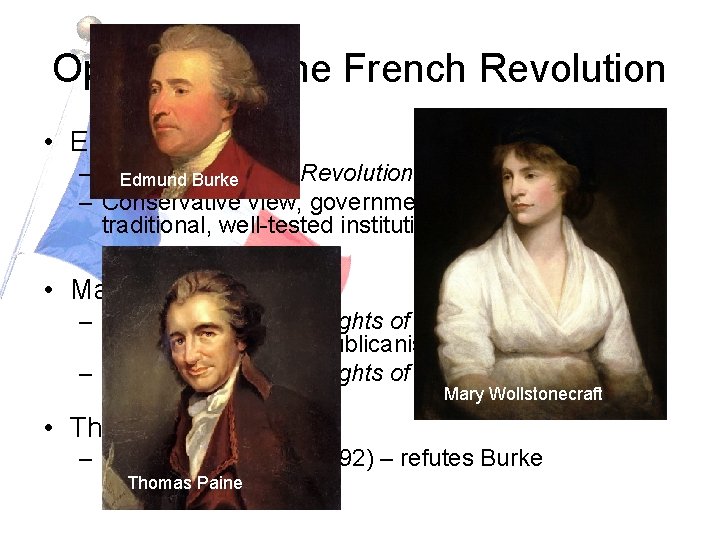 Opinions on the French Revolution • Edmund Burke – Reflections on the Revolution in