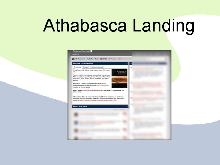 Athabasca Landing Athabasca Landing