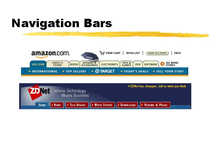 Navigation Bars 