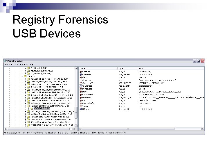 Registry Forensics USB Devices 