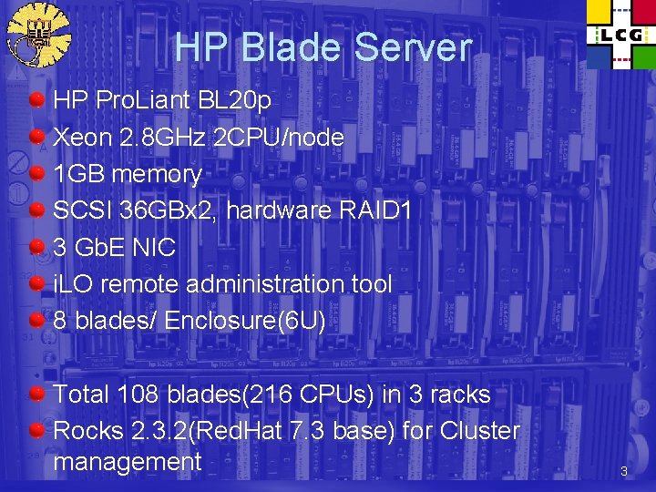 HP Blade Server HP Pro. Liant BL 20 p Xeon 2. 8 GHz 2
