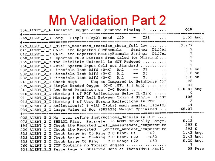 Mn Validation Part 2 