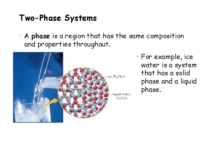 Two-Phase Systems • A phase is a region that has the same composition and