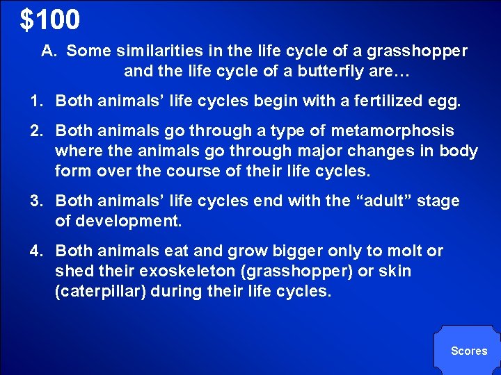 © Mark E. Damon - All Rights Reserved $100 A. Some similarities in the