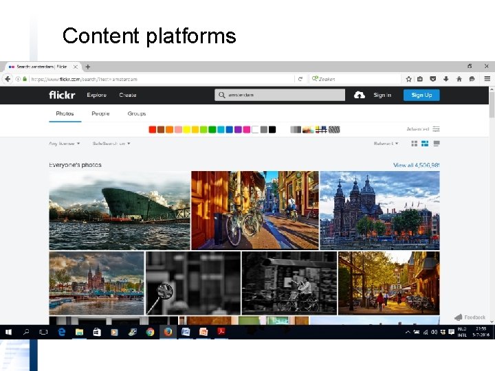 Content platforms 