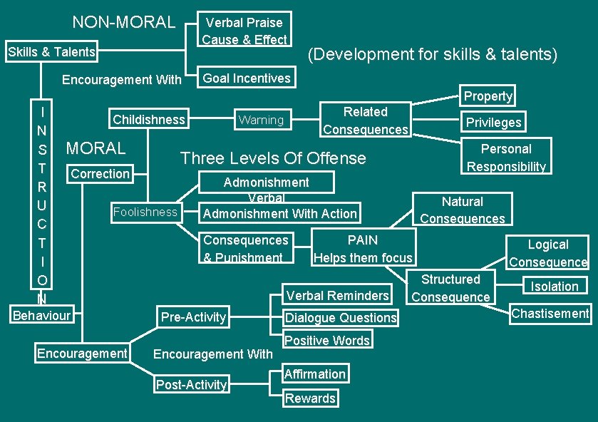 NON-MORAL Verbal Praise Cause & Effect Skills & Talents Encouragement With (Development for skills