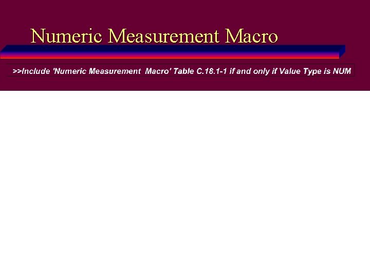 Numeric Measurement Macro Merge. Link™ / Donald E. Van Syckle ã 2000, Merge Technologies