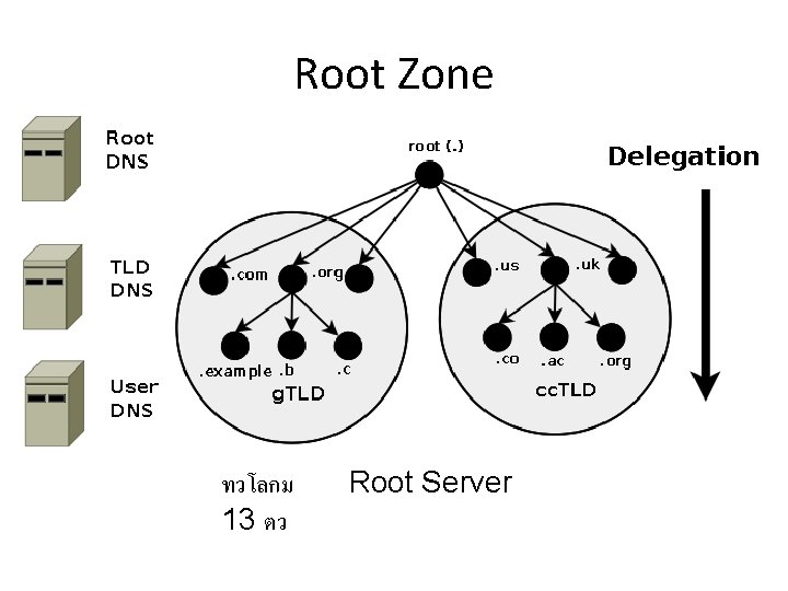 Root Zone ทวโลกม 13 ตว Root Server 