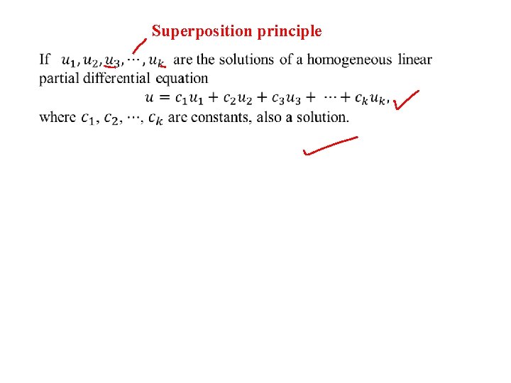 Superposition principle 