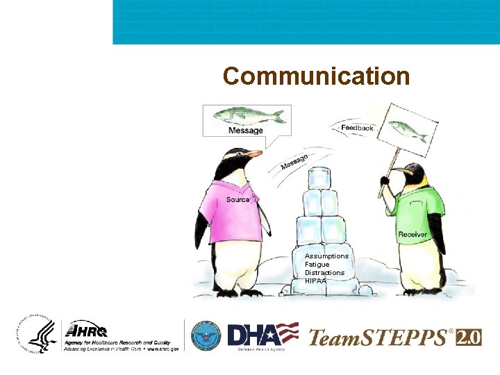 Communication Assumptions Fatigue Distractions HIPAA 