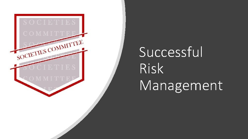 Successful Risk Management 