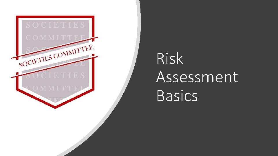 Risk Assessment Basics 