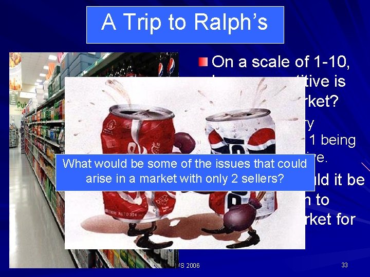 A Trip to Ralph’s On a scale of 1 -10, how competitive is the