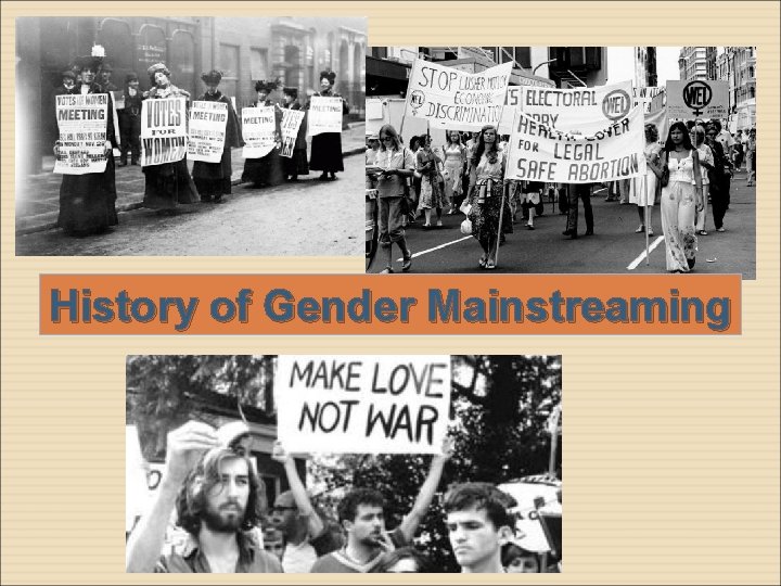 History of Gender Mainstreaming 