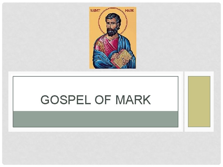 GOSPEL OF MARK 