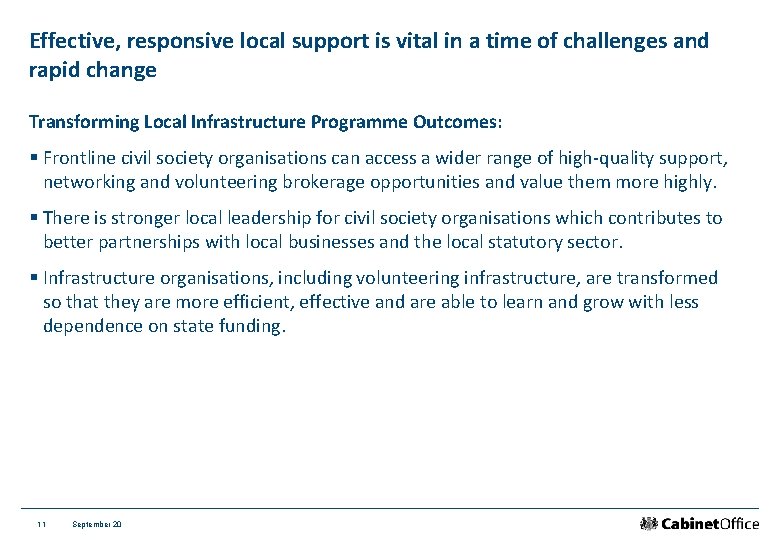 Effective, responsive local support is vital in a time of challenges and rapid change