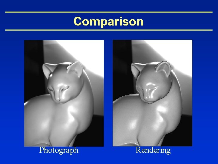 Comparison Photograph Rendering 
