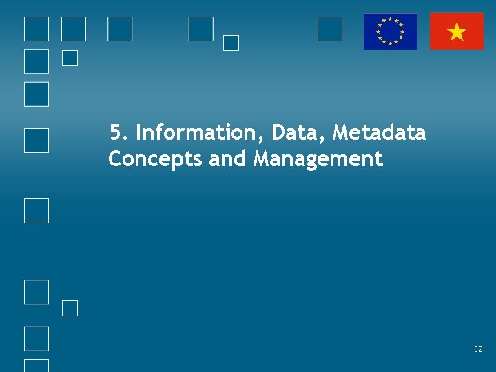 5. Information, Data, Metadata Concepts and Management 32 