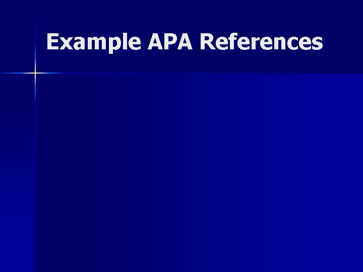 Example APA References 