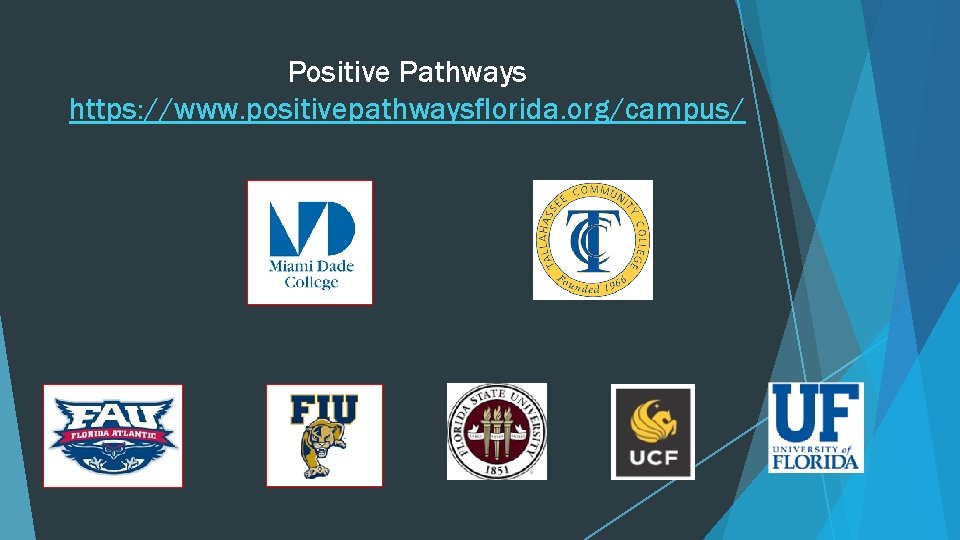 Positive Pathways https: //www. positivepathwaysflorida. org/campus/ 