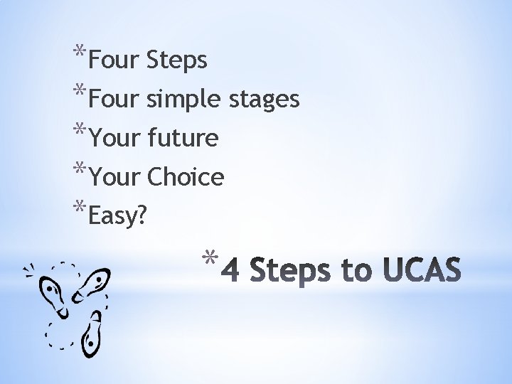 *Four Steps *Four simple stages *Your future *Your Choice *Easy? * 