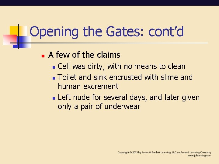Opening the Gates: cont’d n A few of the claims n n n Cell Opening the Gates: cont’d n A few of the claims n n n Cell