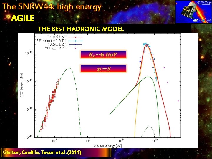 The SNRW 44: high energy AGILE THE BEST HADRONIC MODEL Giuliani, Cardillo, Tavani et