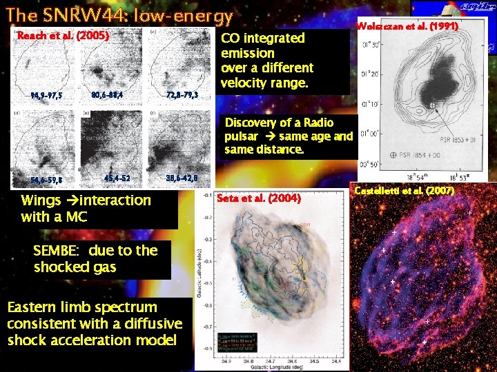 The SNRW 44: low-energy Reach et al. (2005) 94, 9 -97, 5 80, 6
