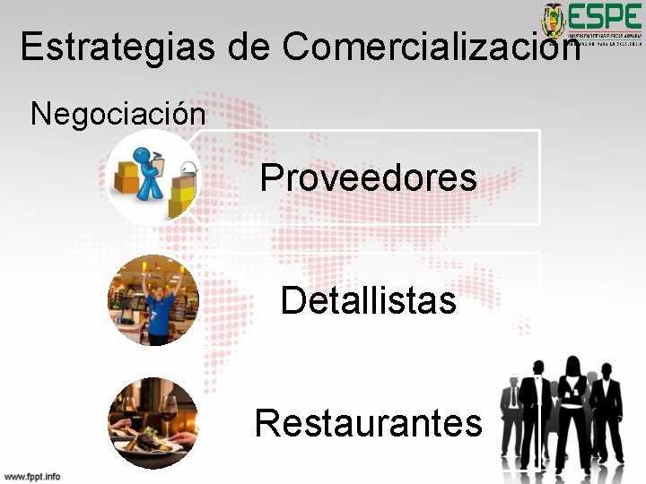 Estrategias de Comercialización Negociación Proveedores Detallistas Restaurantes 