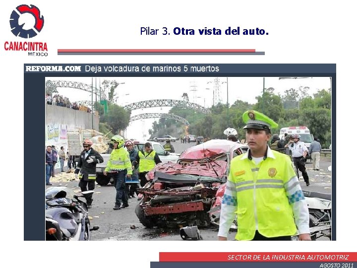 Pilar 3. Otra vista del auto. SECTOR DE LA INDUSTRIA AUTOMOTRIZ AGOSTO 2011 