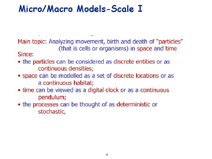 Micro/Macro Models-Scale I 4 