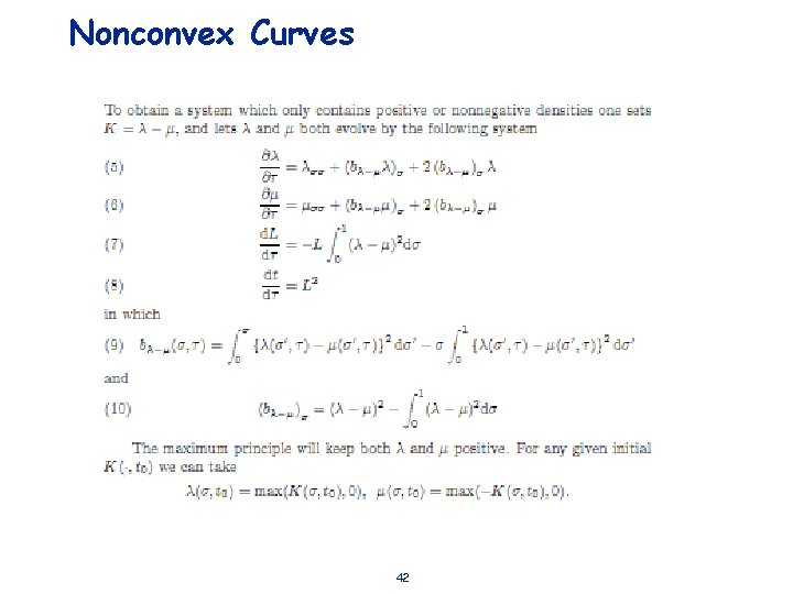 Nonconvex Curves 42 