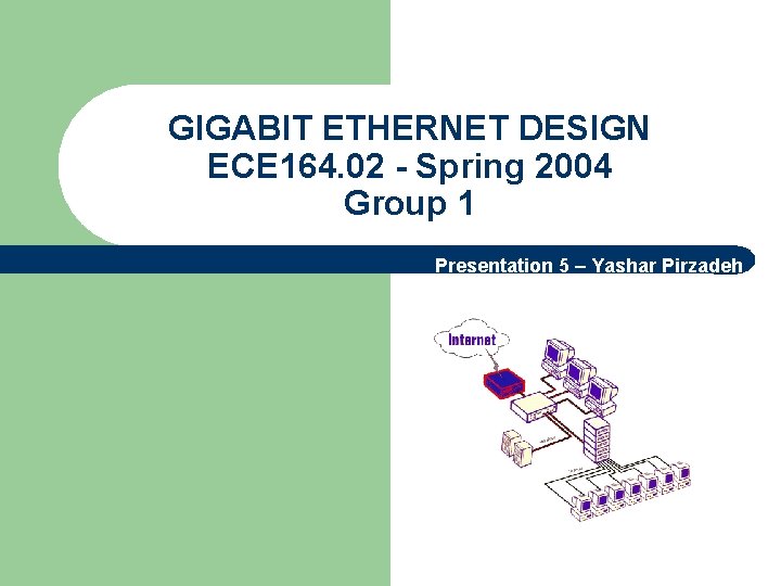 GIGABIT ETHERNET DESIGN ECE 164. 02 - Spring 2004 Group 1 Presentation 5 –
