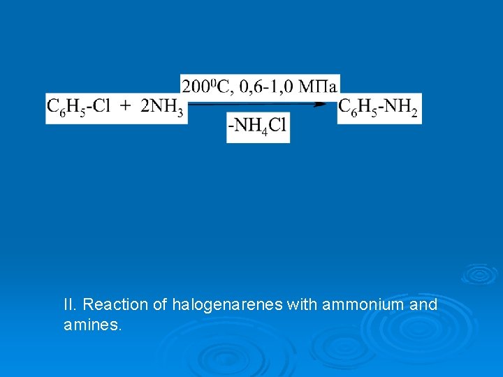 II. Reaction of halogenarenes with ammonium and amines. 