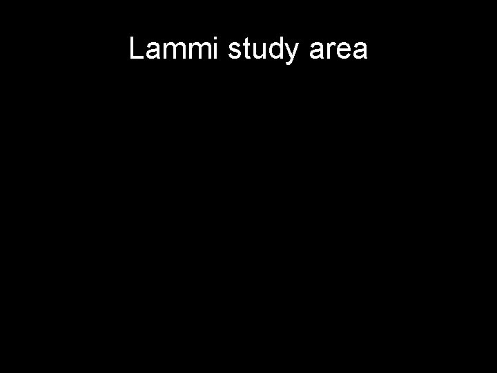 Lammi study area 